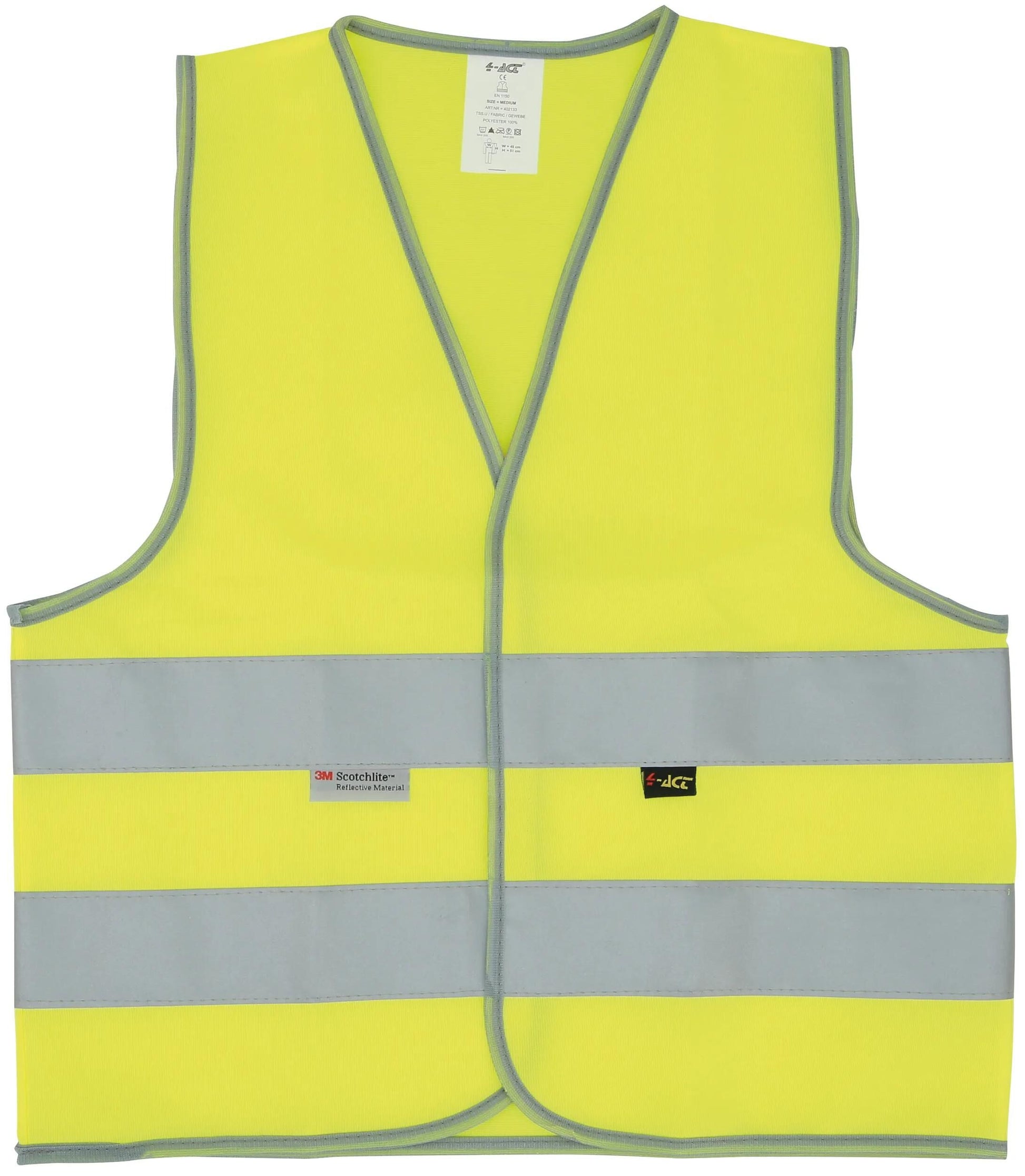 4-act kinder veiligheidsvest reflex vest f.kids size l y