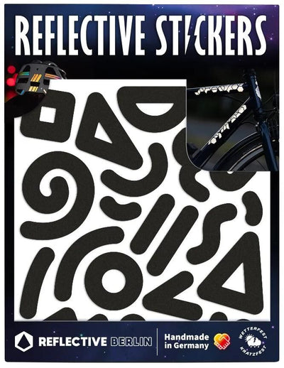 Reflective berlin reflex-sticker shapes ref.sticker ref.berlin doodle black
