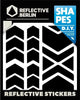 Reflective berlin reflex-sticker shapes refl.sticker refl.berlin chevrons black