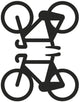 Reflective berlin reflex-sticker decals refl.strip refl.berlin decals bike black