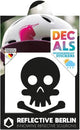 Reflective berlin reflex-sticker decals refl.strip refl.berlin declas skull black
