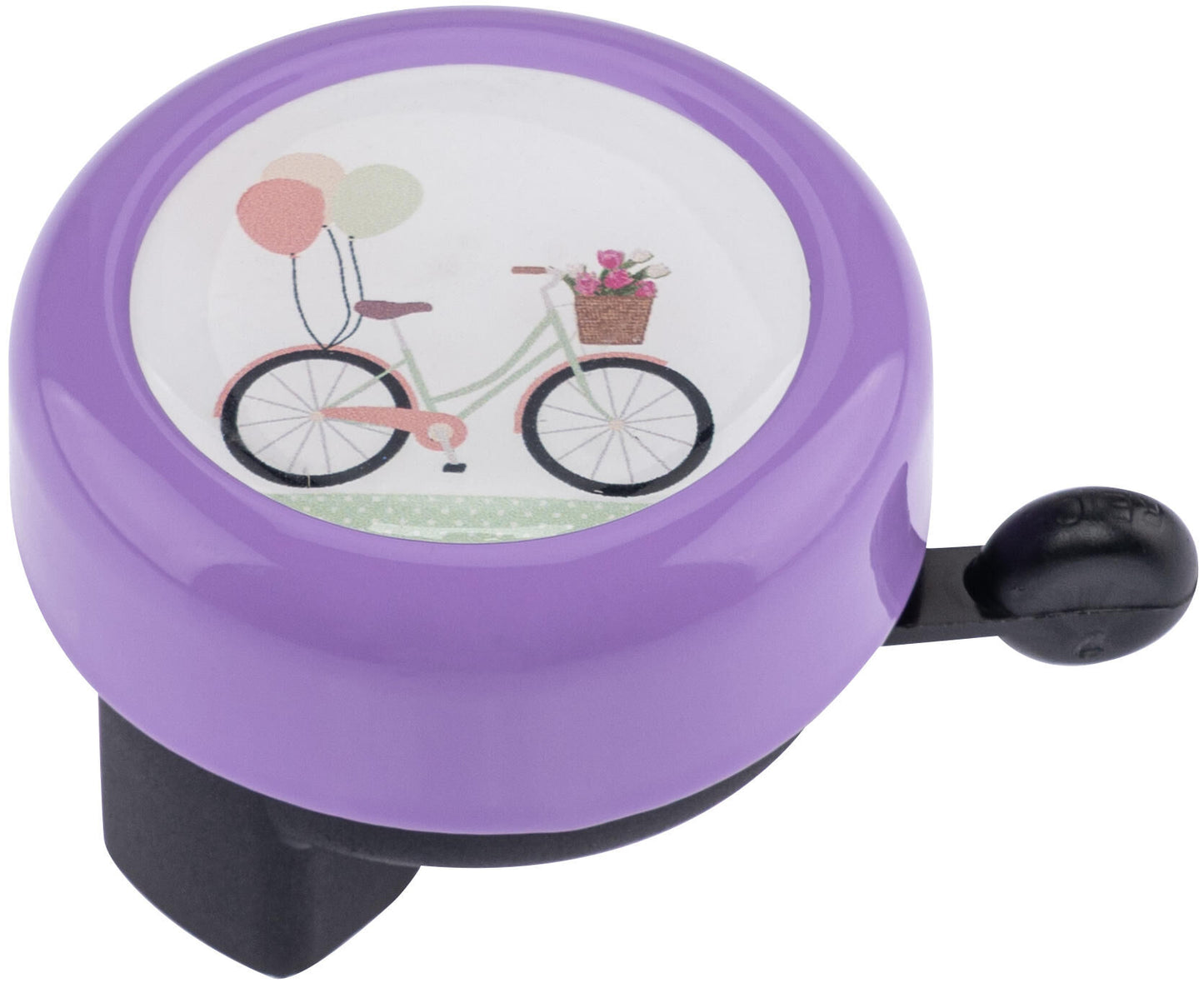Reich fietsbel city- biking rich motif bell biking pastel lilac