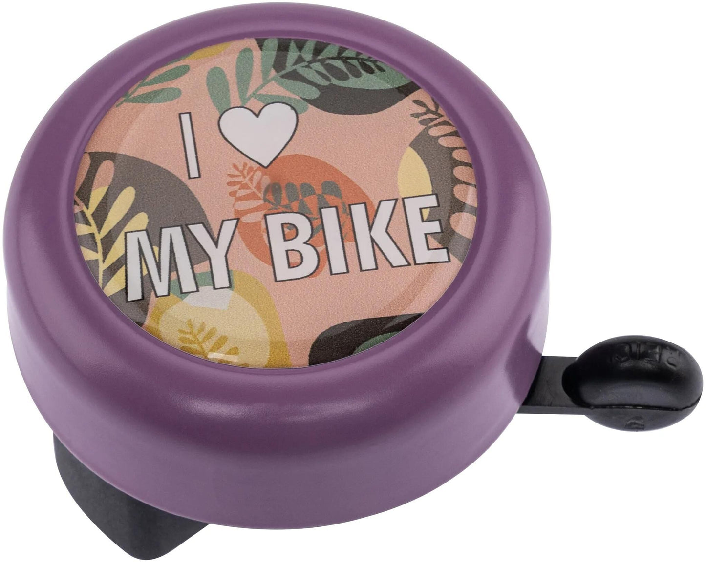 Reich klingel i love my bike rich motif bell i love my bike purple pai