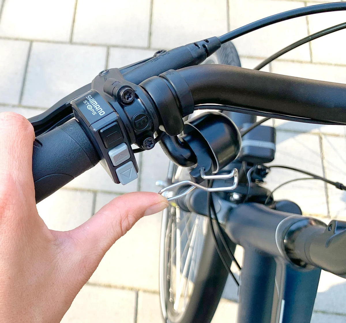 Widek fietsbel e-bike bell e-bike black silver