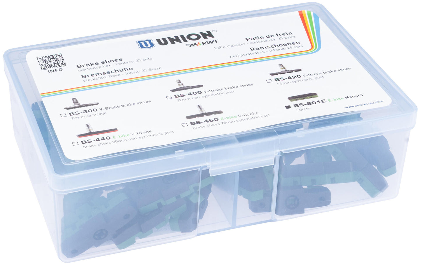 Marwi union velgremblokset bs-801e magura hydraulisch (25pr)