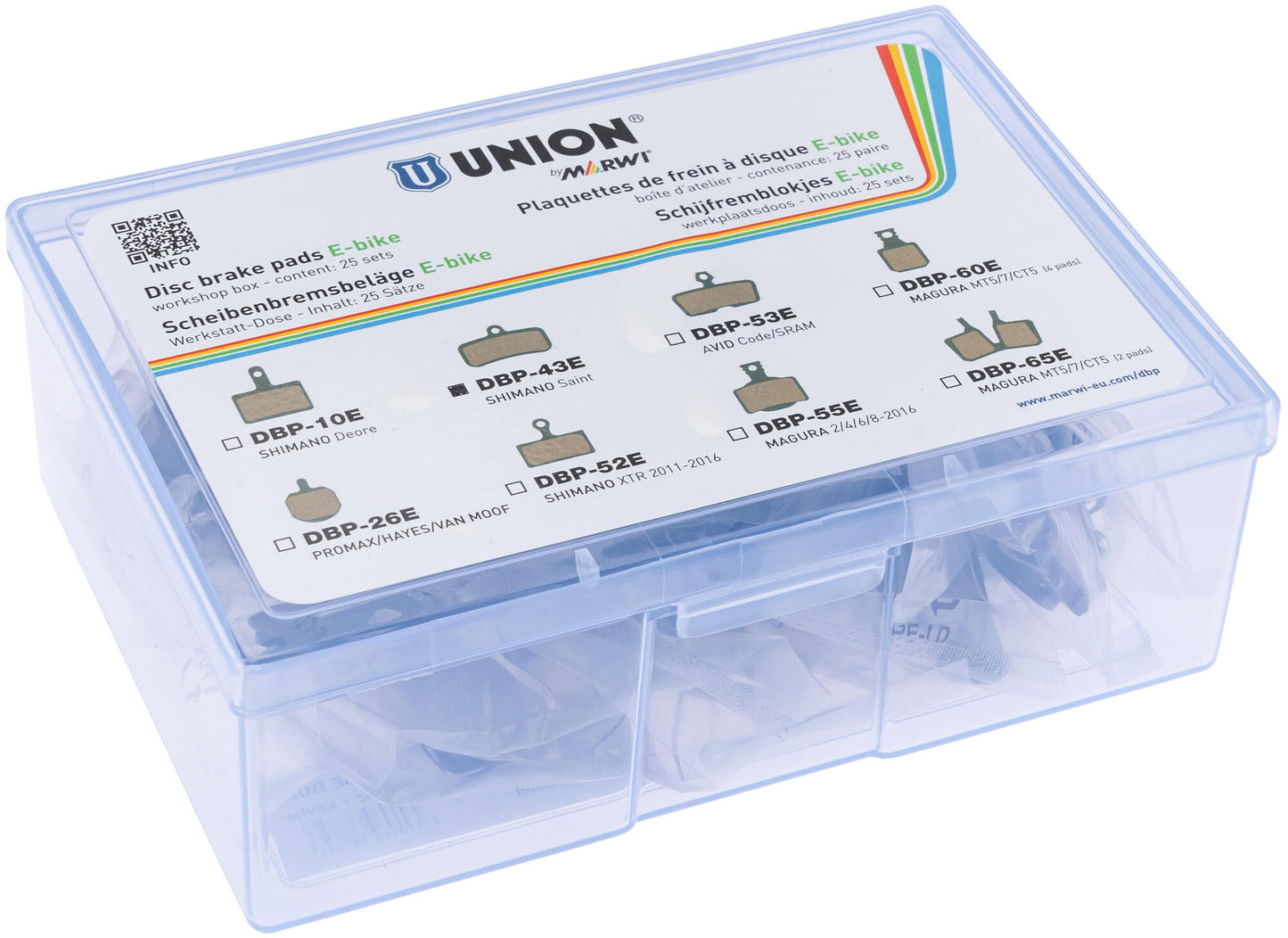 Marwi union schijfremblokset dbp-43e organisch kevlar (25pr)