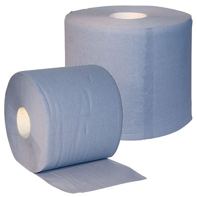 Uierpapier poetspapier 3laags verlijmd blauw 1000vel %c3%a0 2rol 2