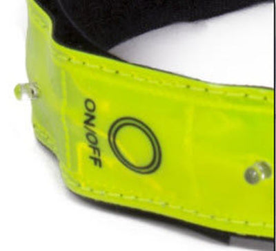 Led armband fluorgeel. incl batterijen