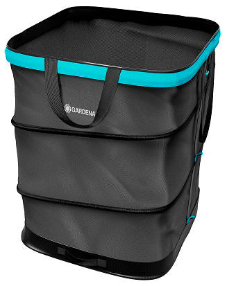 Gardena tuinafvalzak pop-up rechthoekig, maat l (zwart turquoise, tot 220 liter)