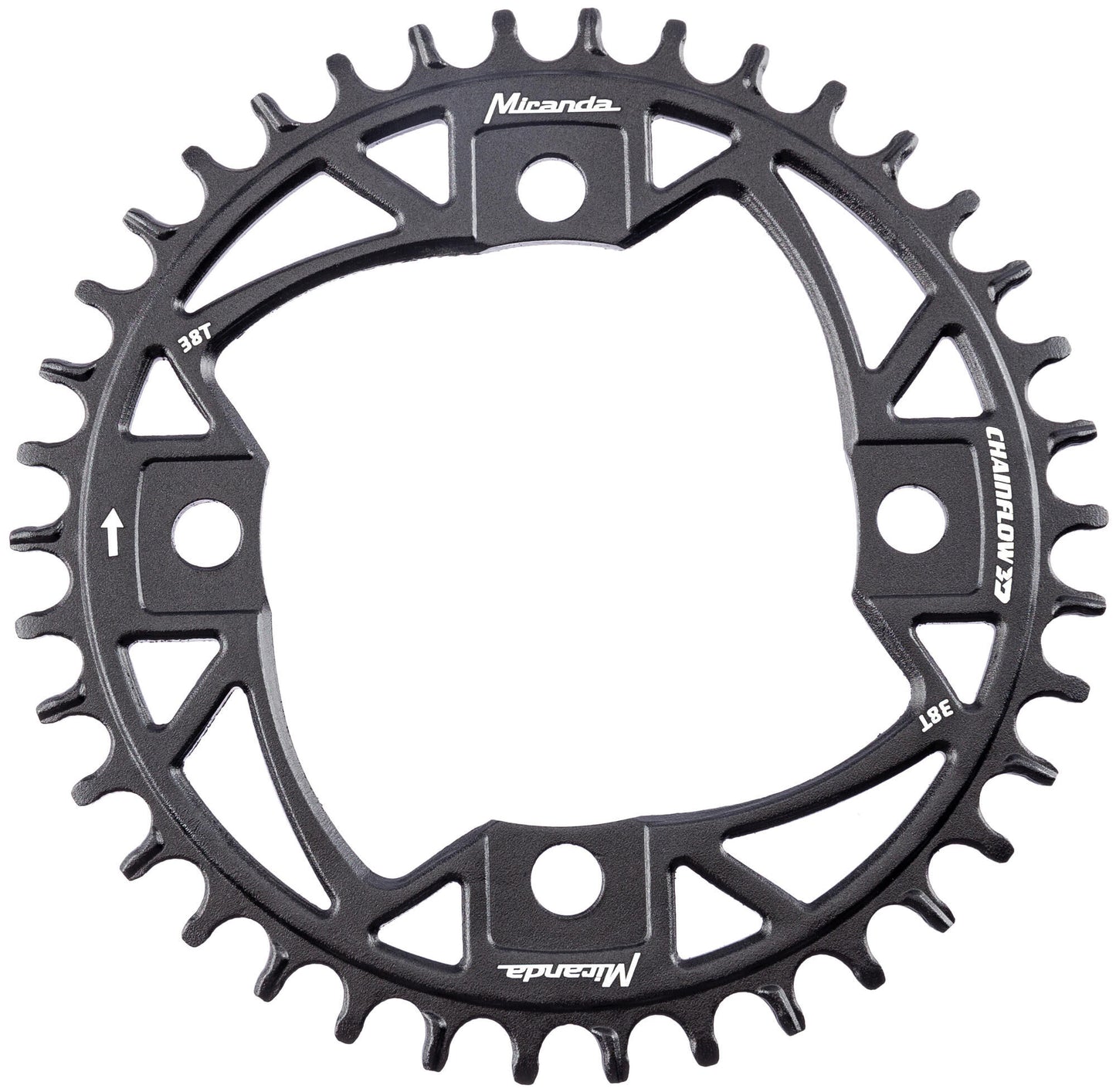 Miranda kettingblad mtb chainflow 3d chain ring mtb chainflow 3d 38t