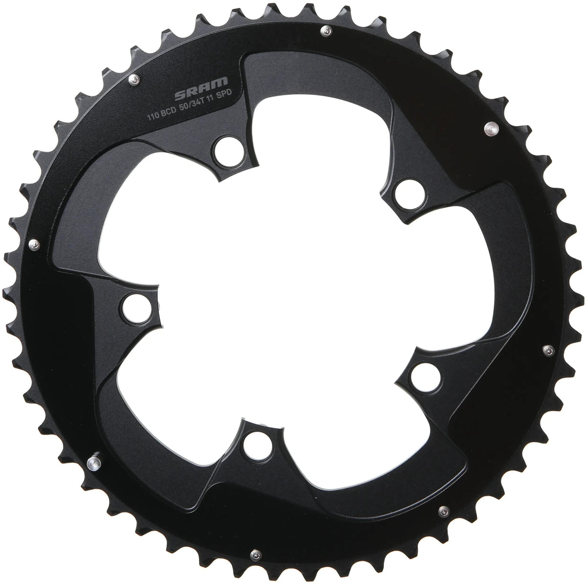 Sram kettingblad road double chain ring roaddoub. 50t alu f. red black