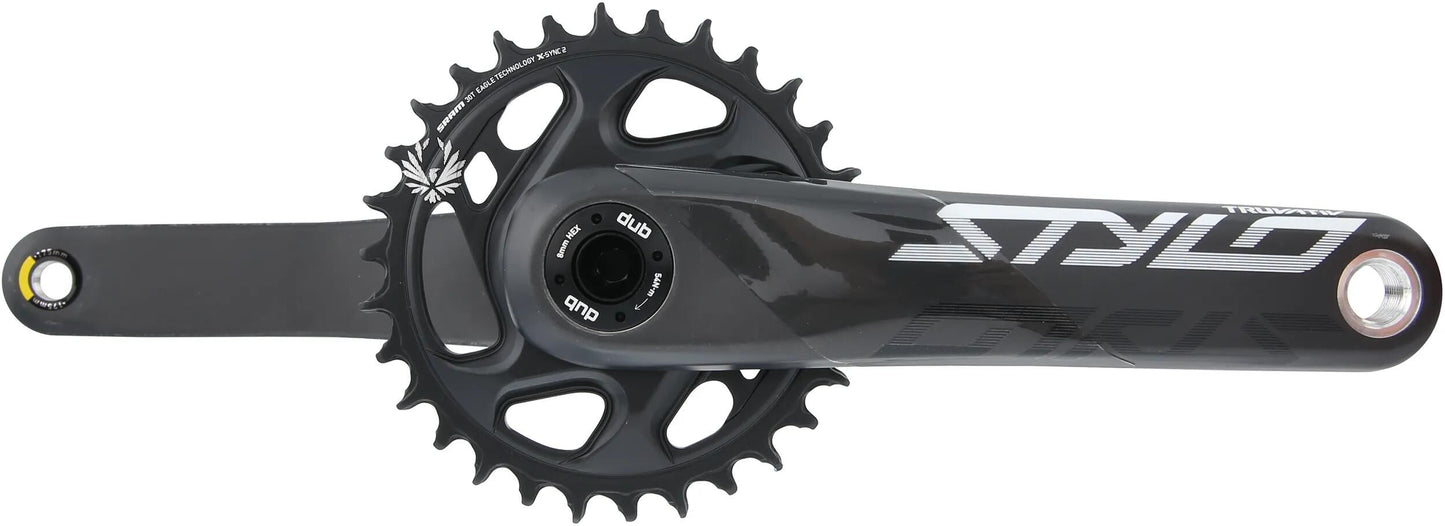 Truvativ crankstel stylo carbon eagle crank set stylo car.eagle 30t.dub fatbike