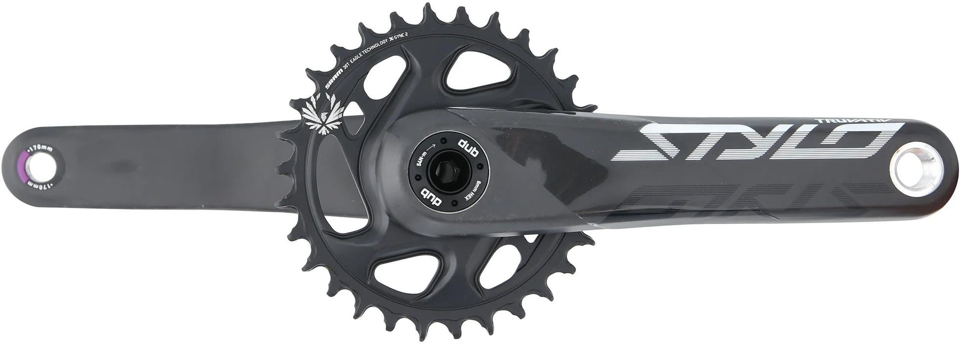 Truvativ crankstel stylo carbon eagle crank set stylo car.eagle 30t.dub fatbike