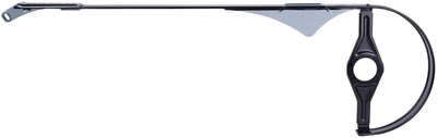 Hebie kettingscherm 38-42tds 195mm 0394 alu zwart