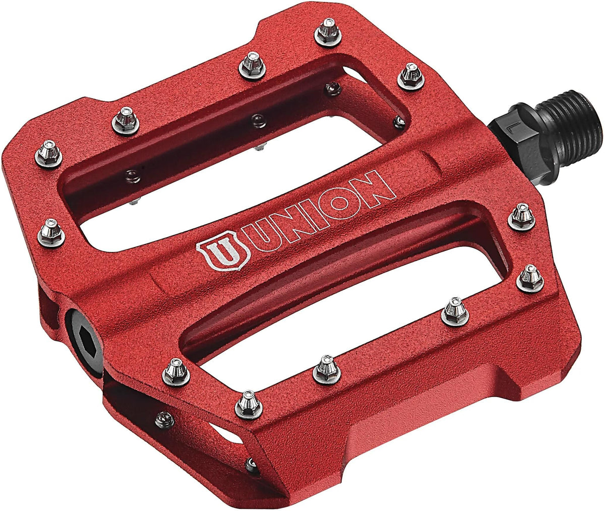 Union pedaal SP1300 alu cartridge+thrust lager. Rood