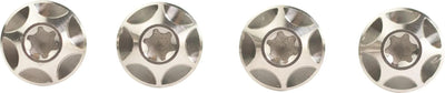 Silca bout screw silver 4pcs.