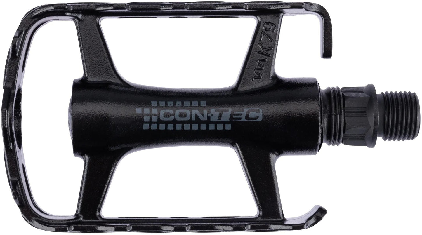 Contec pedaal blacktop ct pedals blacktop mtb atb alu black silver