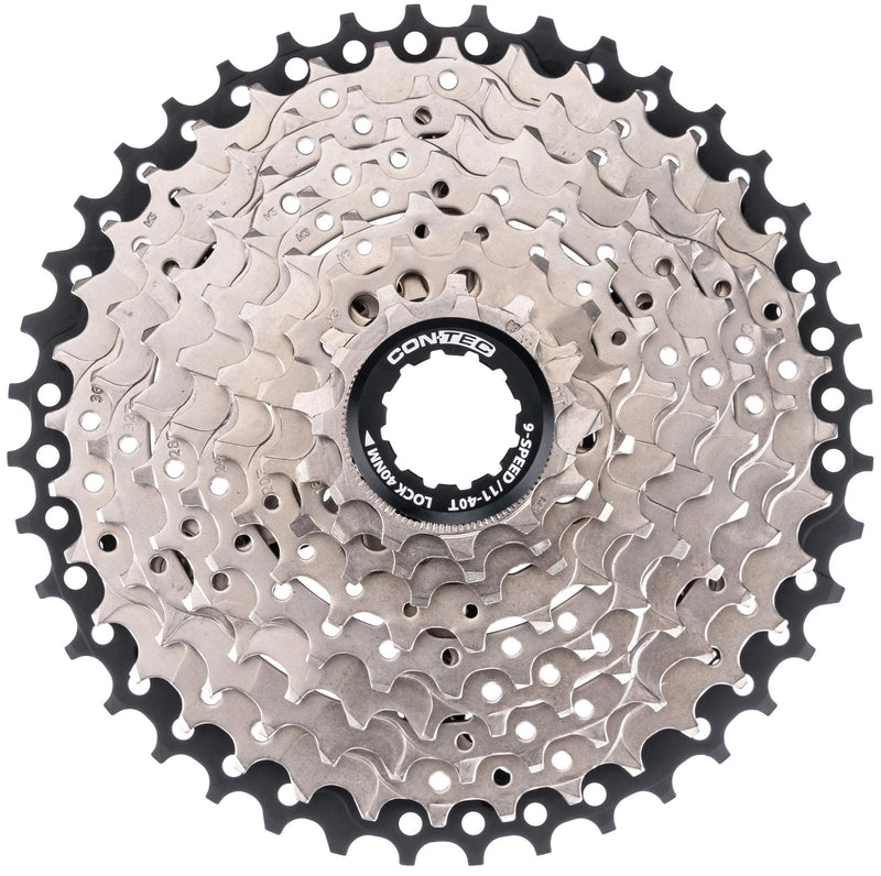 Contec kassette grad ct cas.sprocket grad 11-40t 9sp sil. black