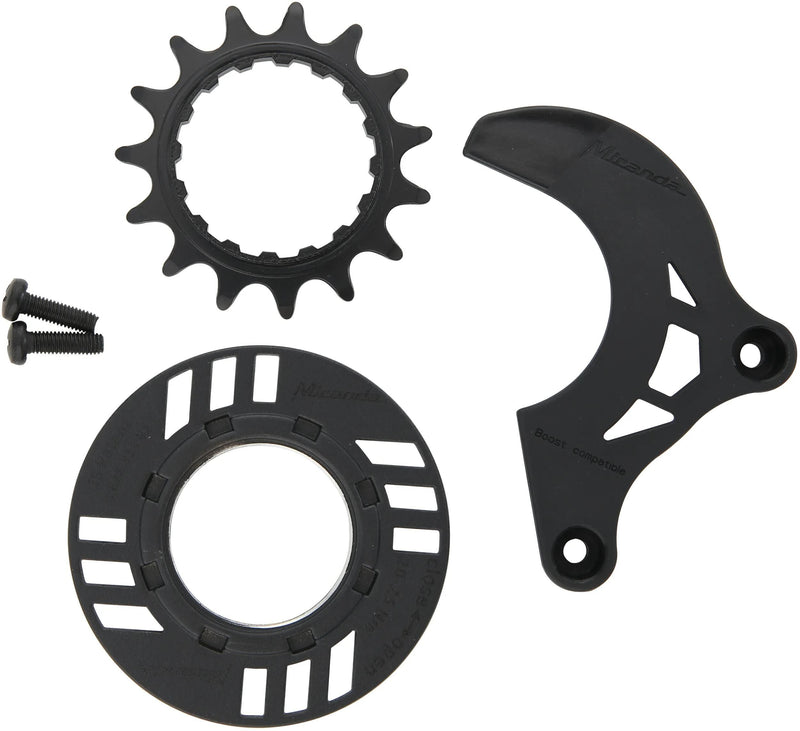 Miranda steek-tandwiel sprocket 15t chain guard ring + guide