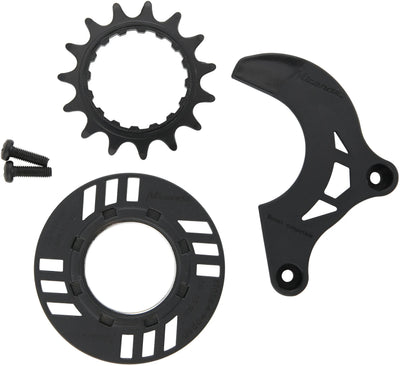 Miranda steek-tandwiel sprocket 15t chain guard ring + guide