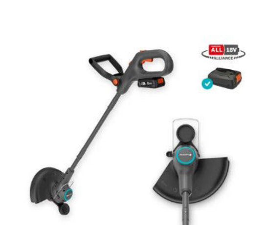 Gardena gazontrimmer easytrim 25 18v grastrimmer (grijs turquoise, accu en oplader niet inbegrepen)