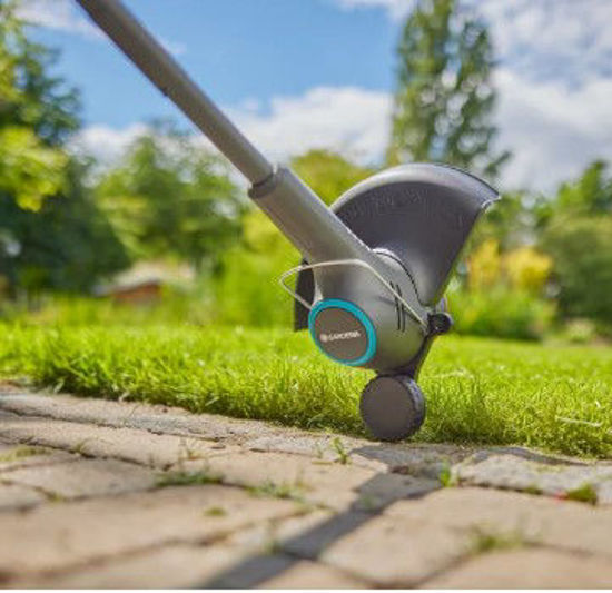 Gardena gazontrimmer easytrim 25 18v grastrimmer (grijs turquoise, accu en oplader niet inbegrepen)