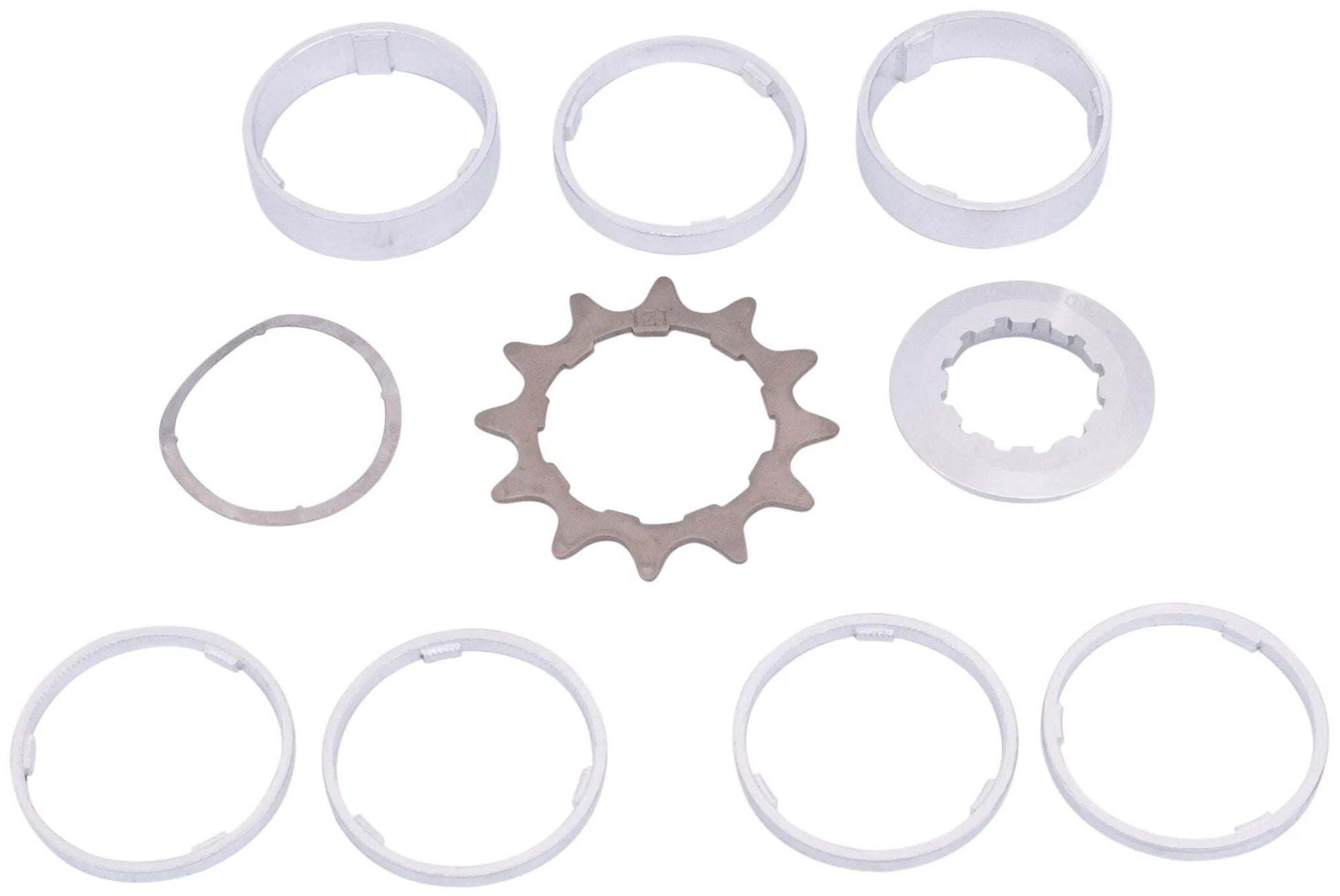 Point steek-tandwiel sprocket w.spacer set 12t