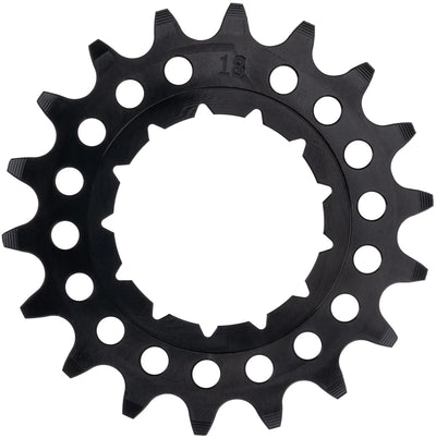 Kmc steck-zahnkranz sprocket rohloff 1 2 x 1 8 18z, aluminum