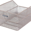 Basil fietsmand cento achtermand 24 x 38,5 x 11 cm - nude metallic