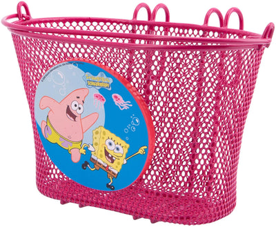 Bike fashion kinder fietsmand kids basket sponge bob metal