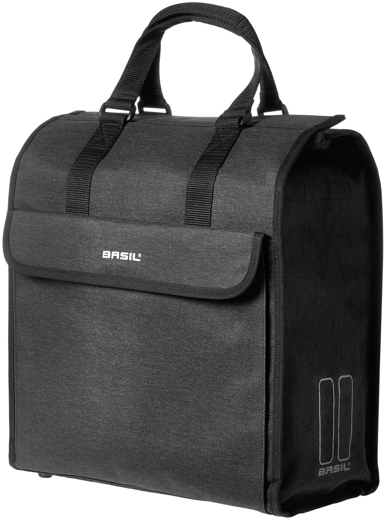 Basil Mira Fietsshopper Zwart Melee - 18L