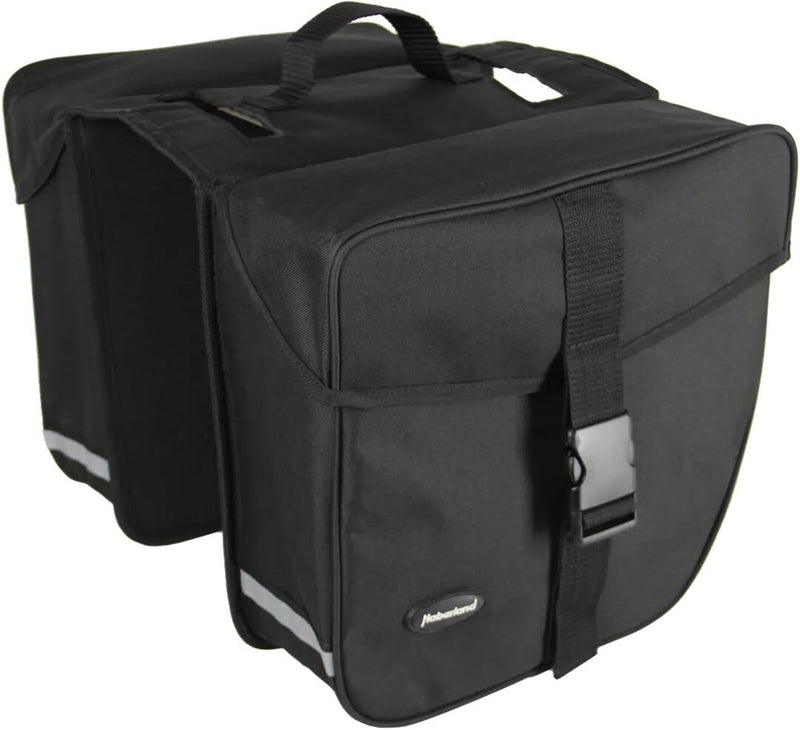 Haberland dubbele tas e-bike m double bag e-bike m black