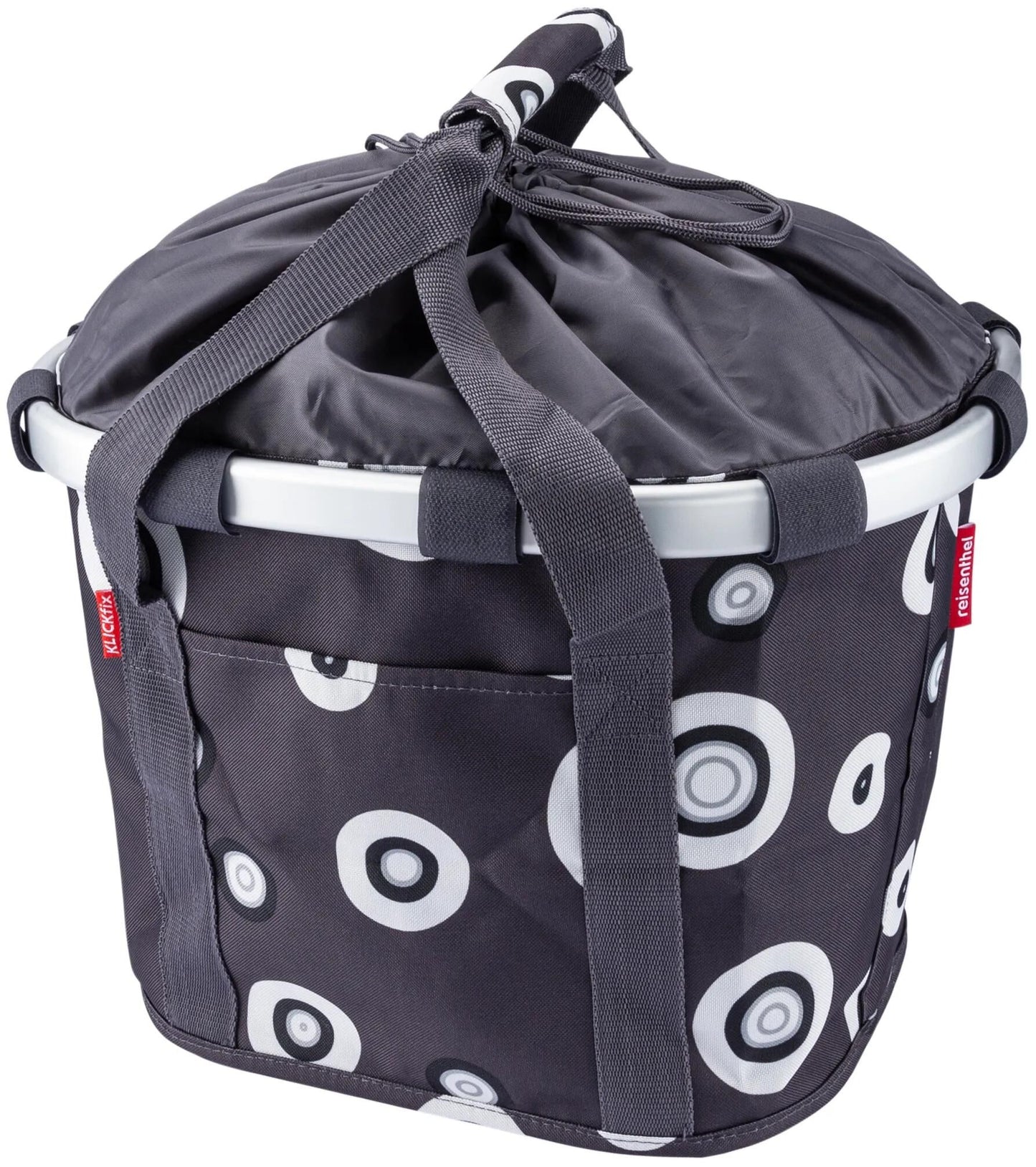 Reisenthel mand bikebasket shopping bag r k bikebasket bubbles anthr.