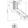 Contec wandpräsenter smart expand ct wall presenter smart expand black