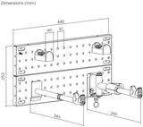 Contec wandpräsenter smart modular ct wall presenter smart modular black - afbeelding 1