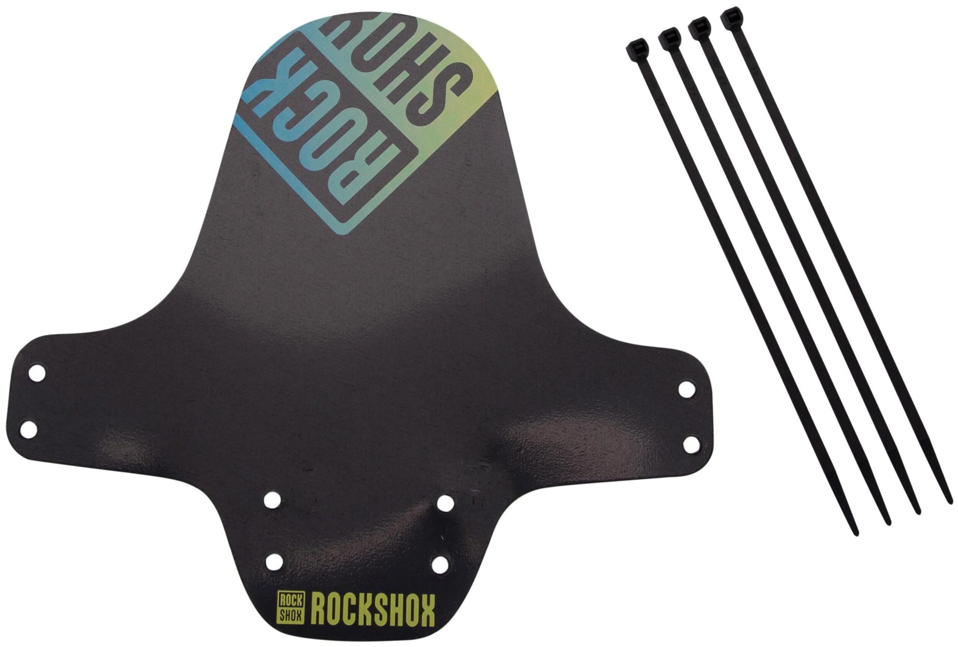 Rockshox steekspatbord fender clip-on fender rs black yellow offblue