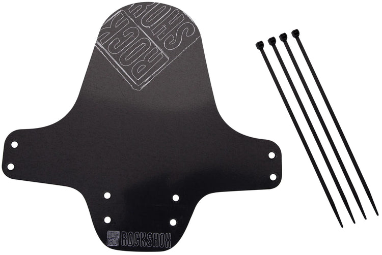 Rockshox steekspatbord fender clip-on fender rs black outline white dist.
