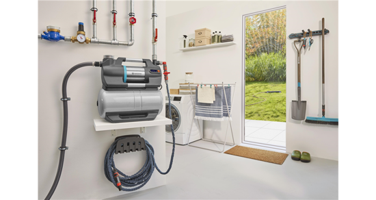 Gardena hydrofoorpomp 5600 silentcomfort (grijs roestvrij staal, bluetooth)