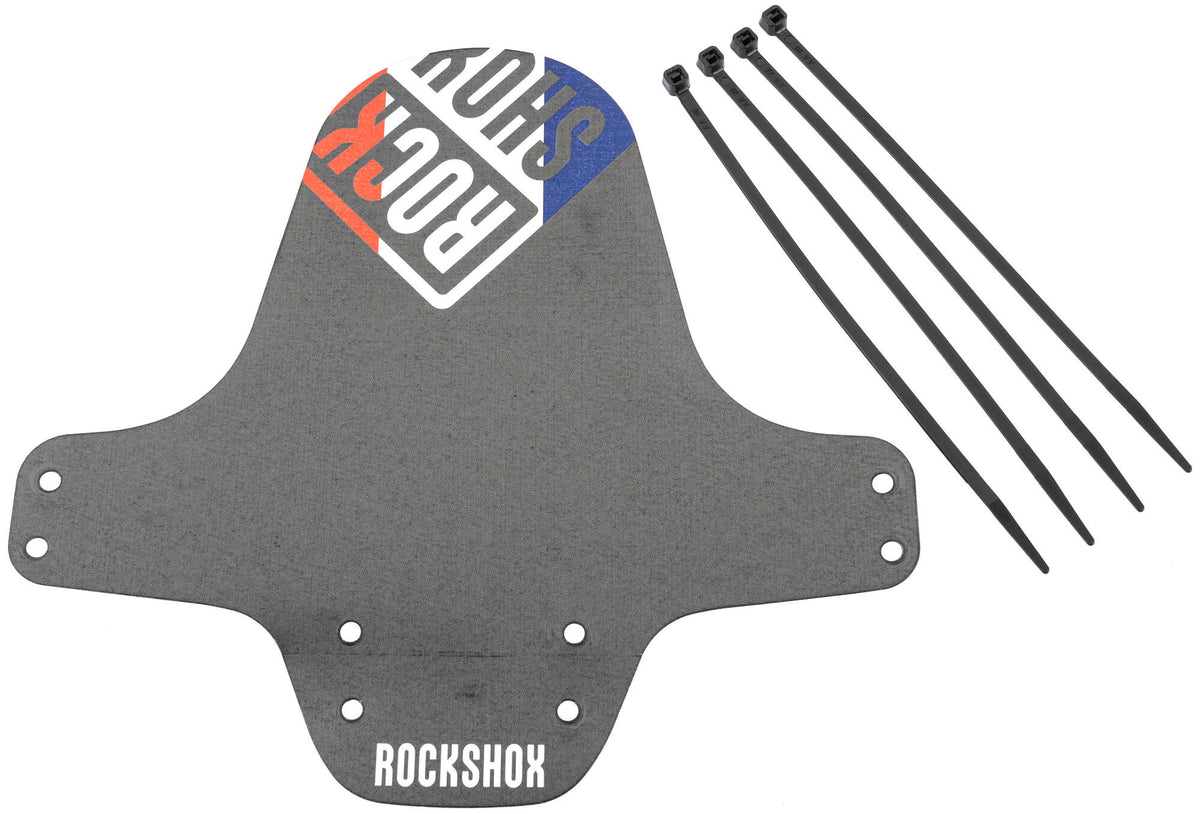 Rockshox steekspatbord fender clip-on fender rs black france flag