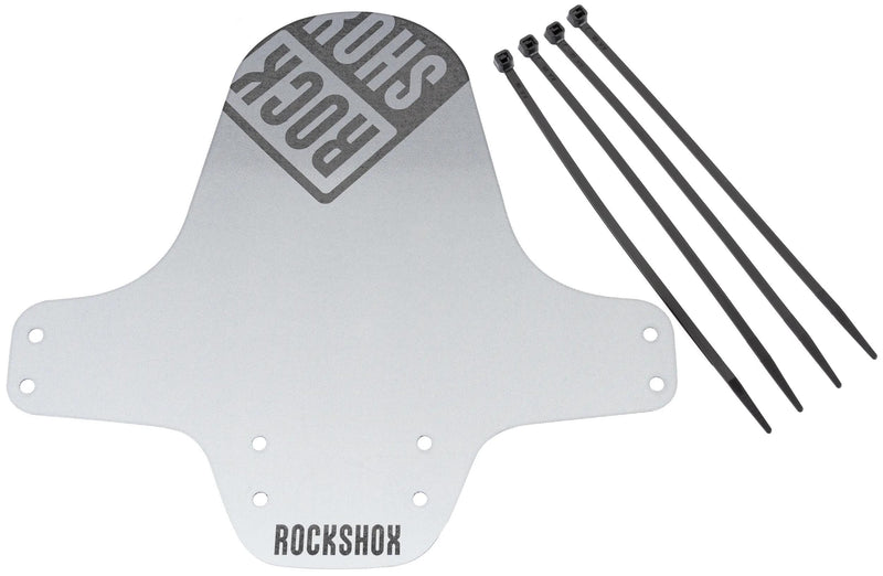 Rockshox steekspatbord fender clip-on fender rs bl. sil.white gr. bl.logo