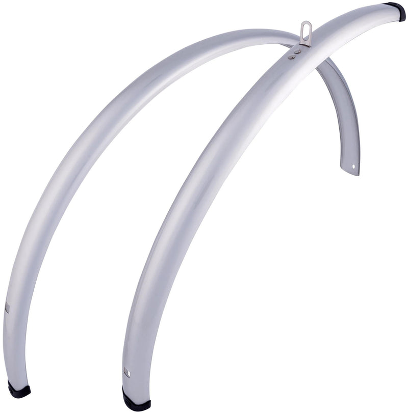Contec spatbordset splash protect ct fender splash prot. 28 42mm silver shiny