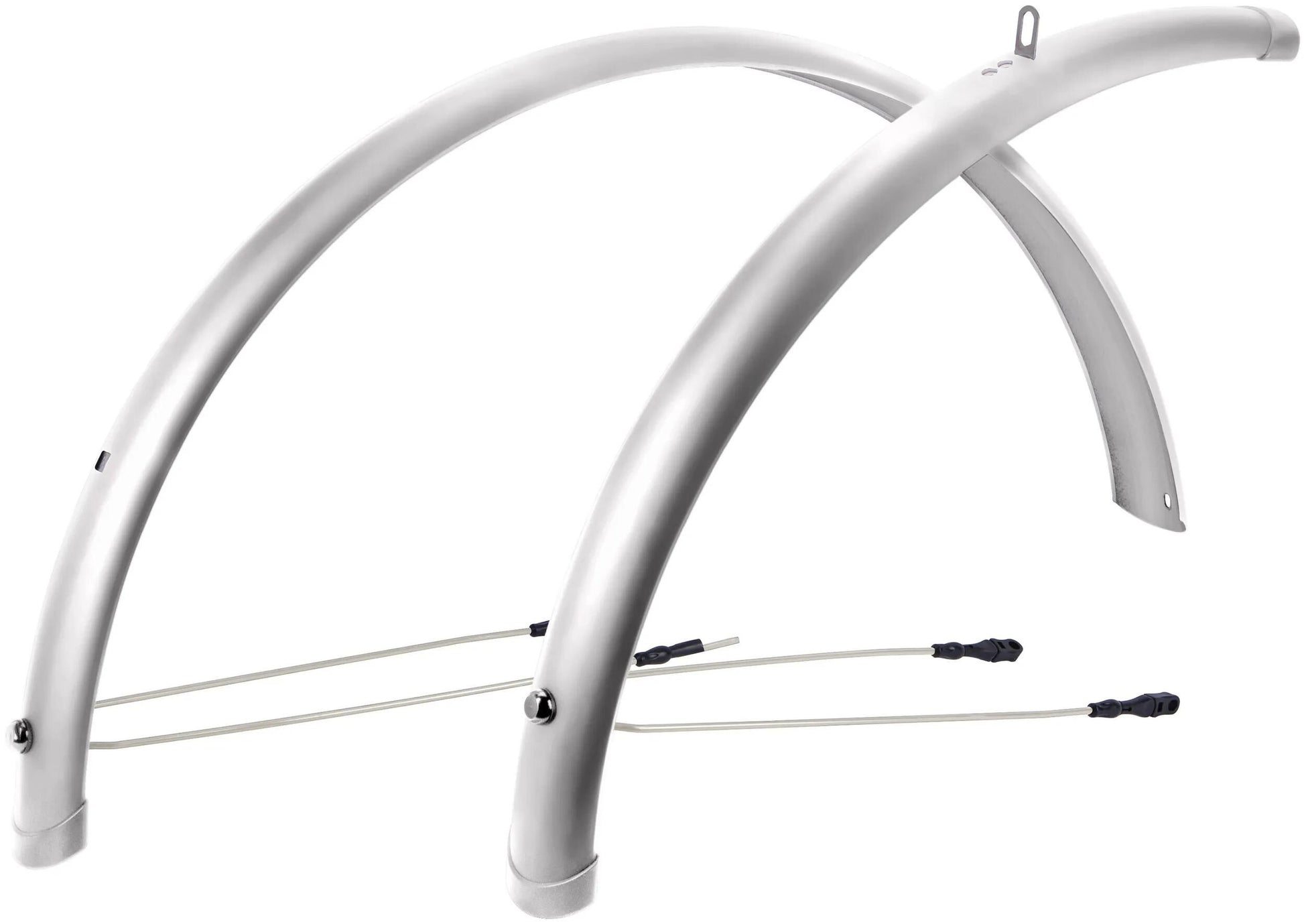 Contec spatbordset splash protect ct fender splash prot. 28 58mm silver shiny