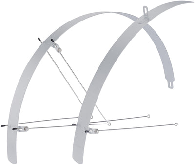 Contec schutzblech-set flat fender ct fender set flat fender 28 32mm alu silver
