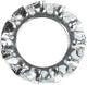 Fix-nippel kartelring serrated washer fix-nip. m6 zinc