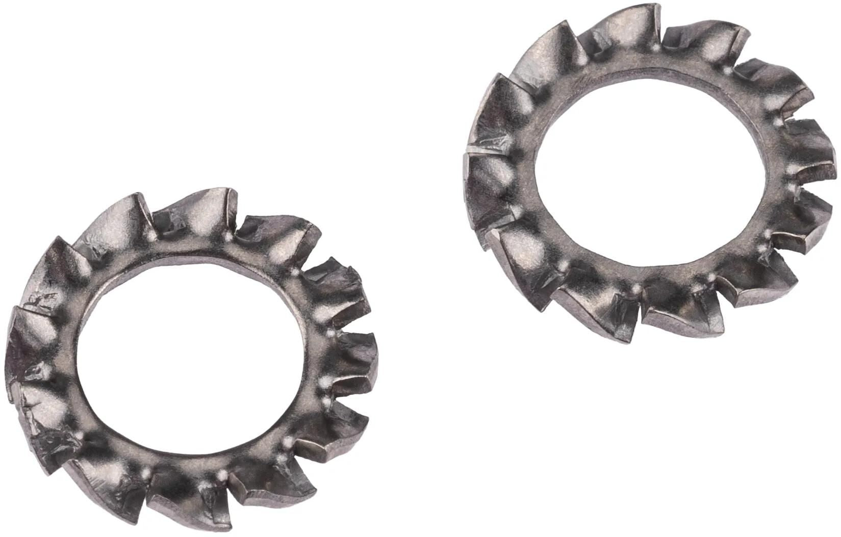 Fix-nippel kartelring serrated washer fix-nip. m6 sst