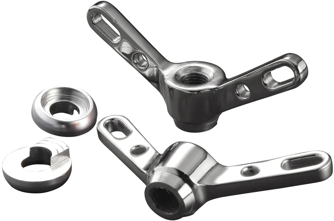 Brave classic vleugelmoer wing nut fr.wheel pair silver