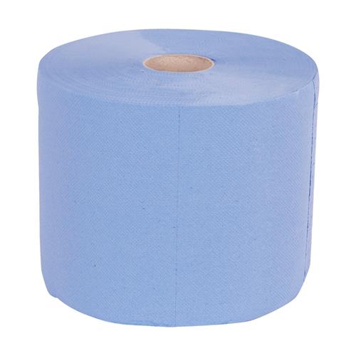 Towlers poetspapier b=24cm l=190mtr blauw 3-laags pp rol (2) | 2 stuks