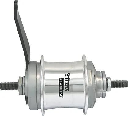 Sturmey archer versnellingsnaaf onderdelenset duomatic kick-shift two-speed hub silver st.a with back pedal 36 hole