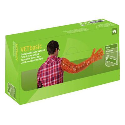 Kerbl producten onderzoekshandschoen vetbasic lang 90cm a 100st