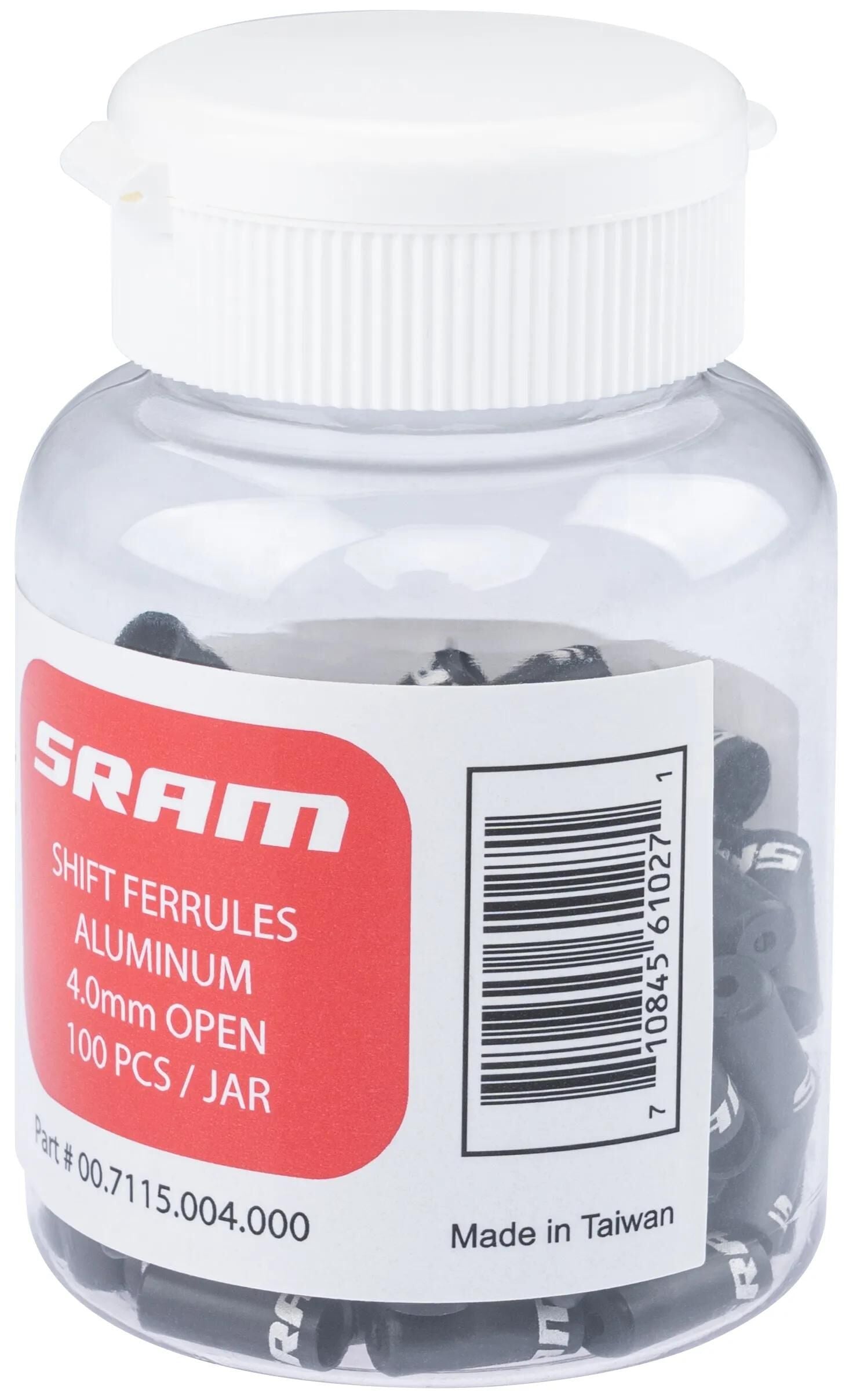 Sram kabelhoedje cab.cover 4mm alu 100pcs b